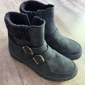 Blowfish Black Zipper Boots Size 8.5